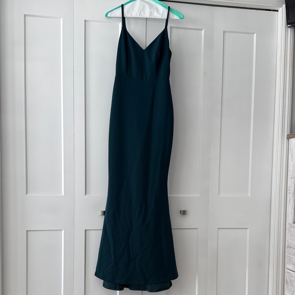 Elegant green Maxi Dress